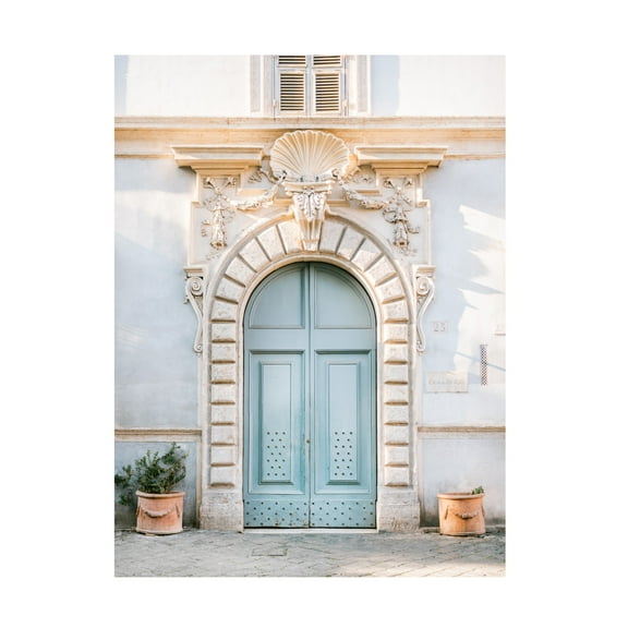 Trademark Fine Art Raisa Zwart Blue tones of Rome Canvas Wall Art