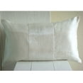 thumbnail image 2 of White King Shams, Metallic Beaded Sparkly Glitter King Pillow Shams, 20x36 inch (50x90 cm) Silk King Shams, Contemporary King Shams, Solid Color King Pillow - White Center, 2 of 4