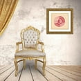 thumbnail image 3 of Winold Reiss 21x20 Gold Ornate Framed and Double Matted Museum Art Print Titled - Miscellaneous Small Sketches for Inlaid Table Tops.) (Design with Red and Pink Circular Motif (1930), 3 of 4