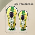 thumbnail image 2 of Golf Club Head Covers Space-Themed Patrick's Figure Waterproof Leather Golf Head Covers for Men Women Driver Head Cover Fairway Headcover for Golf Lovers, 2 of 7