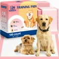 thumbnail image 1 of Puppy Pads MoMoco, 23 x 23 cm, color rosa, 100 unidades, para perros pequeños, 1 of 9