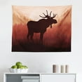 thumbnail image 1 of Moose Tapestry, Christmas Animal Xmas Ornaments Balls Hanging from Horns Funny Noel Sketch Art, Fabric Wall Hanging Decor for Bedroom Living Room Dorm, 2 Sizes, Multicolor, by Ambesonne, 1 of 1