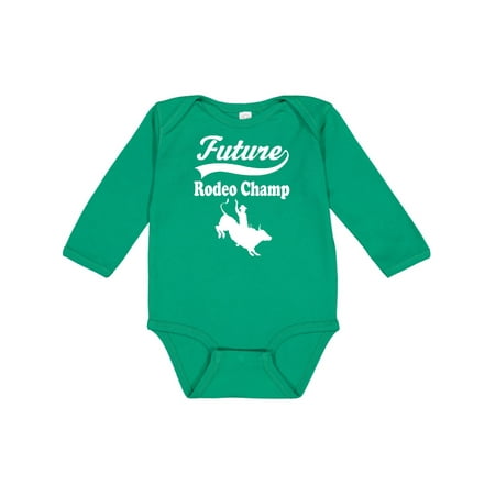 

Inktastic Future Rodeo Champ Bull Rider Gift Baby Boy Long Sleeve Bodysuit