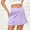 Purple, variant on Idoravan Women's Basic Versatile Skirt Womens Casual Fashion Sexy Solid Color Cropped Navel Tie Zipper Temperamental Commute Skirt