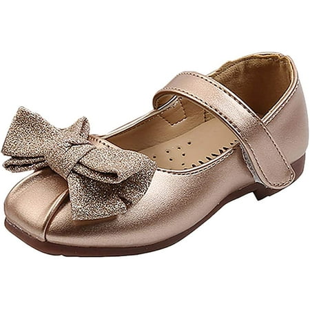 Toddler Girl Sandals Wedge Bowknot Rubber Sandals Non-Slip Princess Dress Shoes Summer Holiday Party