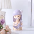 thumbnail image 1 of Estatuilla mariposas, estatua de doncella de adorno para decoración de estantería de salón , Morado S Púrpura S Soledad Estatua de niña de mesa, 1 of 8