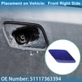 thumbnail image 3 of Cubierta de boquilla del lavaparabrisas del faro del lado derecho delantero Unique Bargains No.51117363394 Cubierta de recorte del parachoques para BMW 428i 2014-2016 para BMW 430i 17-18 Azul oscuro, 3 of 7