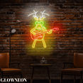 thumbnail image 3 of Glowneon Reindeer Guitar Led Signs, Reindeer Christmas Holiday Decor, 3 of 5