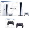 PlayStation 5 Slim Console 1TB + PlayStation 5 DualSense Wireless Controller Gray Camouflage - Includes PS5 Console & 2 DualSense Controllers - 16GB RAM - 1TB SSD - Custom Integrated I/O - Up to 12...