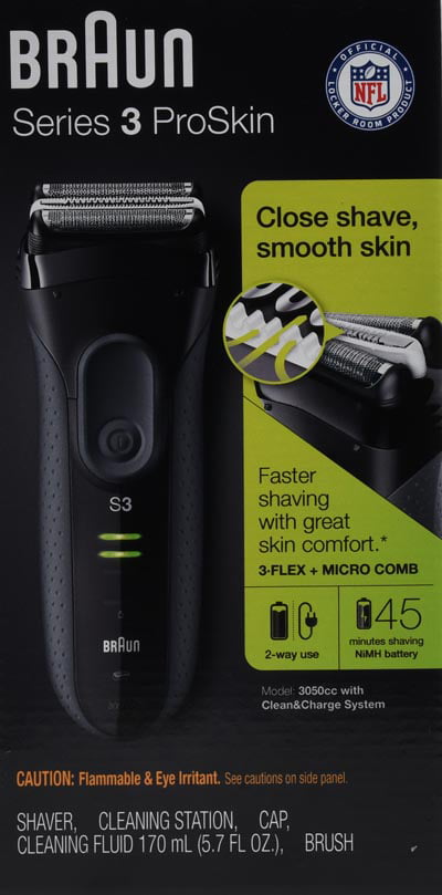 Series 3 ProSkin 3050cc Electric Shaver for Men, Electric Black - Walmart.com