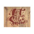 thumbnail image 2 of Let it Snow Winter Christmas Stencil Template Reusable 8.5 x 11 Inches for Painting on Walls, Wood, Arts and Crafts by Stencilville, 2 of 2