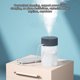 thumbnail image 5 of Injueey Humidificador de aire de 260ML, Mini difusor de aromaterapia ultrasónico, pulverizador portátil, atomizador de aceite esencial USB, lámpara Humidificadores Gris Injueey HA005819-03B, 5 of 6