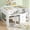 White, variant on MODERNLUXE Full Size Loft Bed with Desk,Cabinets and Whiteboard, Pink