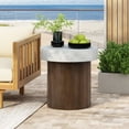 thumbnail image 3 of MGO Square Side Table [Top(Antique white) + Base (Natural)], 3 of 10