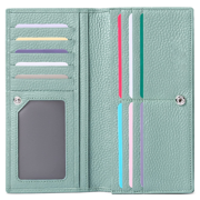 Sendefn Wallets for Women RFID Blocking Ultra Slim Real Leather Credit Card Holder Clutch