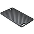 thumbnail image 2 of KFFKFF Switchable Grill/Griddle, 9.7"x16.7" Pre-Treated Cast Iron Griddle, Rectangular Dual Burner Griddle Pan, Non-Adhesive Family Pan Utensils with Handles, Flat Top Dish for BBQ, Gas Grill, Black, 2 of 9