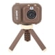 thumbnail image 4 of Cámara para niños con pantalla de 2,4 pulgadas y doble lente, cámara de mano para fotografía y vídeo, batería integrada de 600 mAh, color marrón, 4 of 14