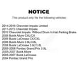 thumbnail image 2 of SIM Rear Semi-Metallic Disc Brake Pads SIM-999 for Car Chevrolet Impala Buick LaCrosse Pontiac Grand Prix Allure Limited, 2 of 8