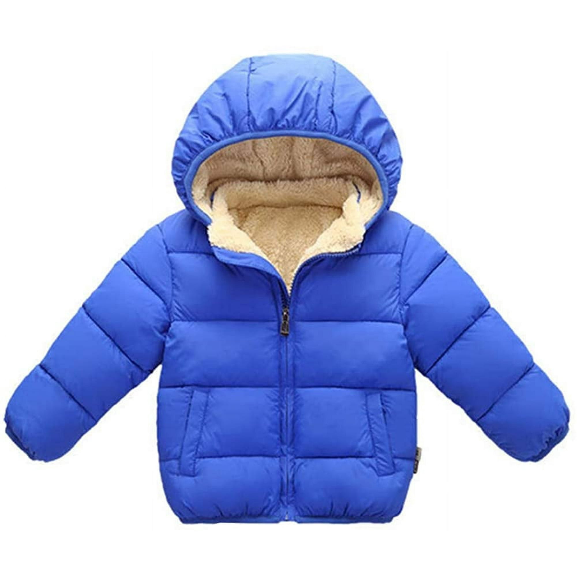 Blouson a Capuche Bebe Garcon Filles Enfants Epaissir Manteau Chaud d Hiver Vetements d Exterieur 1 7t Walmart