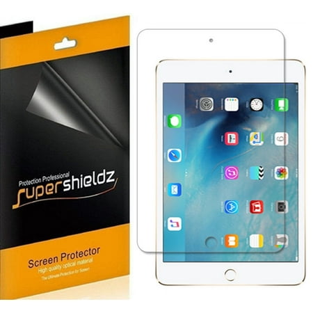 [3-Pack] Supershieldz for Apple iPad Mini 5 (2019) / iPad Mini 4 Screen Protector, Anti-Bubble High Definition (HD) Clear (Best Ipad Mini 4 Screen Protector 2019)