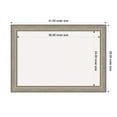 thumbnail image 4 of Amanti Art White Cork Board Wood Framed Fleur Champagne Silver Bulletin Board 41 in. x 29 in., 4 of 8