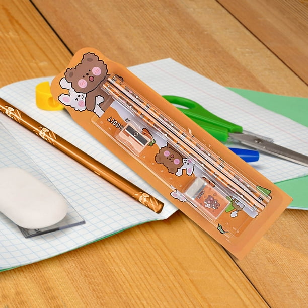 Juego de Papelería de Cinco Piezas para La Temporada Escolar, Material de Aprendizaje para Estudiantes de Primaria, Premios para Jardín de Infantes y Niños.