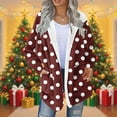 thumbnail image 2 of Makaor Womens Winter Fleece Coats Hooded Jacket Zipper Long Sleeve Outerwear Soft Winter Warm Tops Clothes with Pockets, 2 of 5