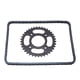 thumbnail image 4 of Cadena de motocicleta, cadena de 136 eslabones, cadena de transmisión de 428 eslabones, cadena de motocicleta con piñón Mejore su experiencia, 4 of 9