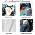 thumbnail image 4 of luoweisi Men's Beach Shorts Quick Dry Swim Trunks with Mesh Lining Cartoon Cow S, 4 of 5