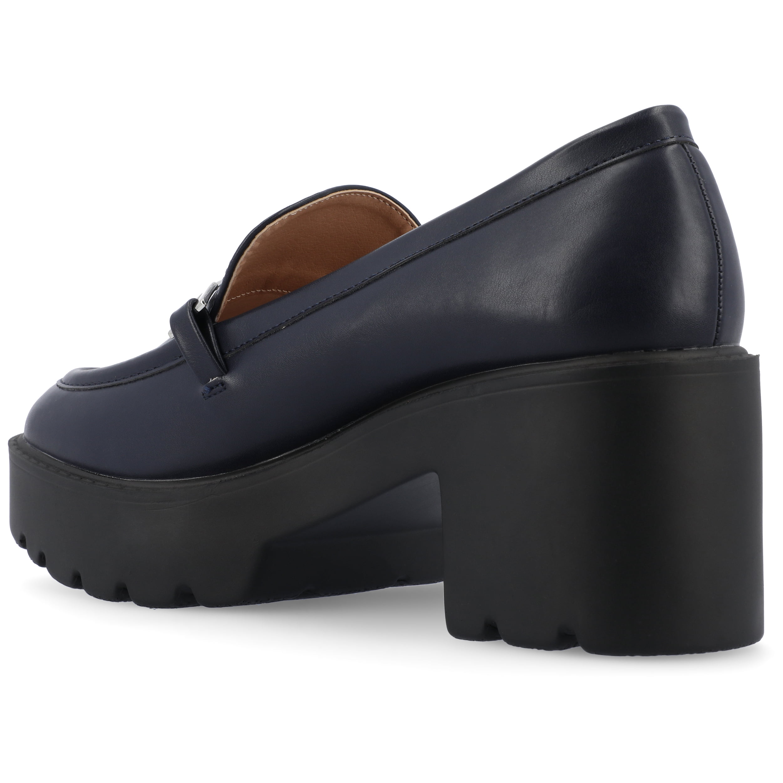 Journee Womens Kezziah Loafer Style Lug Outsole Platform Pumps, Widths Available