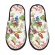 thumbnail image 1 of Balery Birds And Flowers Pantuflas de Casa de Felpa Silenciosas con Diseño Estampado, Zapatillas Cómodas Antideslizantes de Algodón para Interior-Large, 1 of 8