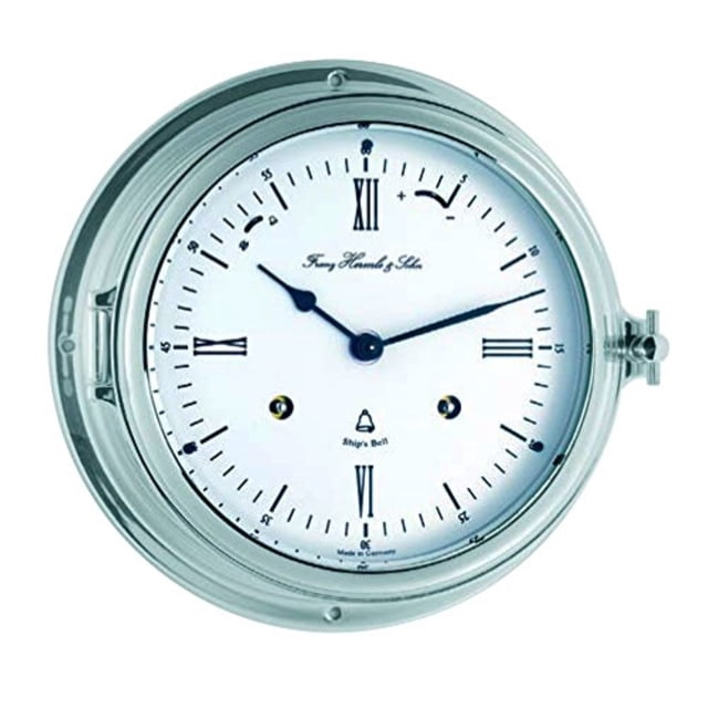 SOUTHAMPTON, reloj de campana de co de latón cromado con movimiento de campana de co mecánico de 8 días Hermle 35066000132