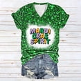 thumbnail image 1 of Fiudx Camisetas para Mujer Blusa de Manga Corta con Estampado de Carnaval para Mujer, Tops Informales con Cuello Redondo, 1 of 3