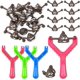 thumbnail image 1 of Juguete de tirachinas, juguete de catapulta para dedos, 3 tirachinas y 12 juguetes de silicona para caca, divertidos juguetes de descompresión elásticos y novedosos para niños, regalo, broma, recuerd, 1 of 5