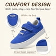 thumbnail image 2 of Kids Velcro Slip-on Canvas Shoes Toddler Boys Girls Fashion Sneaker Little Big Kids Slip On Tennis Shoes Walking Shoes, 2 of 6