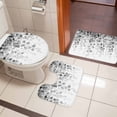 thumbnail image 4 of Grey Eucalyptus Bath Mat 3 Piece Bathroom Rug Set, Spring Botanical Weeping Plant Aesthetic Non Slip Bath Rug Contour Mat and Toilet Lid Cover, Absorbent Shower Mats Soft Bath Rugs and Mats Sets, 4 of 8