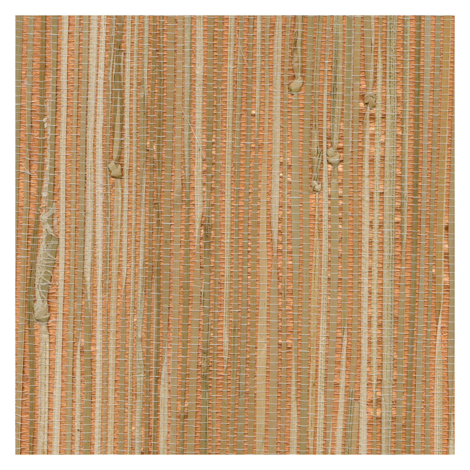 Kenneth James Tereza Copper Foil Grasscloth Wallpaper