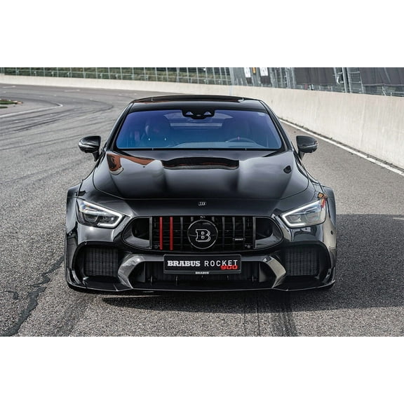Brabus Rocket 900 Mercedes-AMG GT 63 S 4MATIC  Wall Indoor - 12x18 Inch Laminated Poster - Stunning Detail and Bold Colors