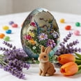 thumbnail image 5 of QuanTara Easter Egg Decor, Colorful Acrylic 2D Easter Egg Ornament 7.87in for Home Decoration, Tabletop Shelf Mantel Centerpiece, Spring Holiday Party Desktop Decor, 5 of 6
