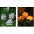thumbnail image 2 of Luces solares para jardín, lámpara de piedra de simulación para exteriores, luces nocturnas de paisaje impermeables para césped/patio/camino cuatro piedras, 2 of 5