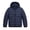 Navy, variant on KyCheLot Winter Jacket for Kids Solid Color Zip up Long Sleeve Clothes with Hood Comfy Warm Hooded Jackets