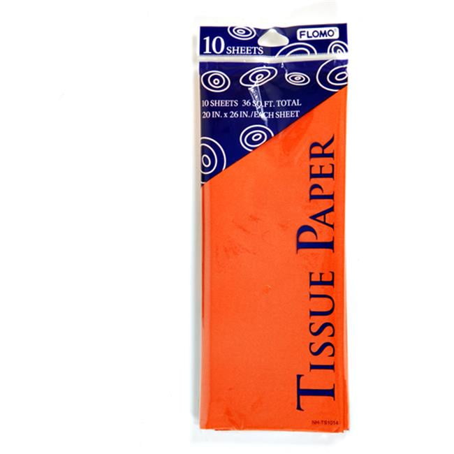 DDI 1883173 Tissue Paper Orange (10 sheet) Case of 60