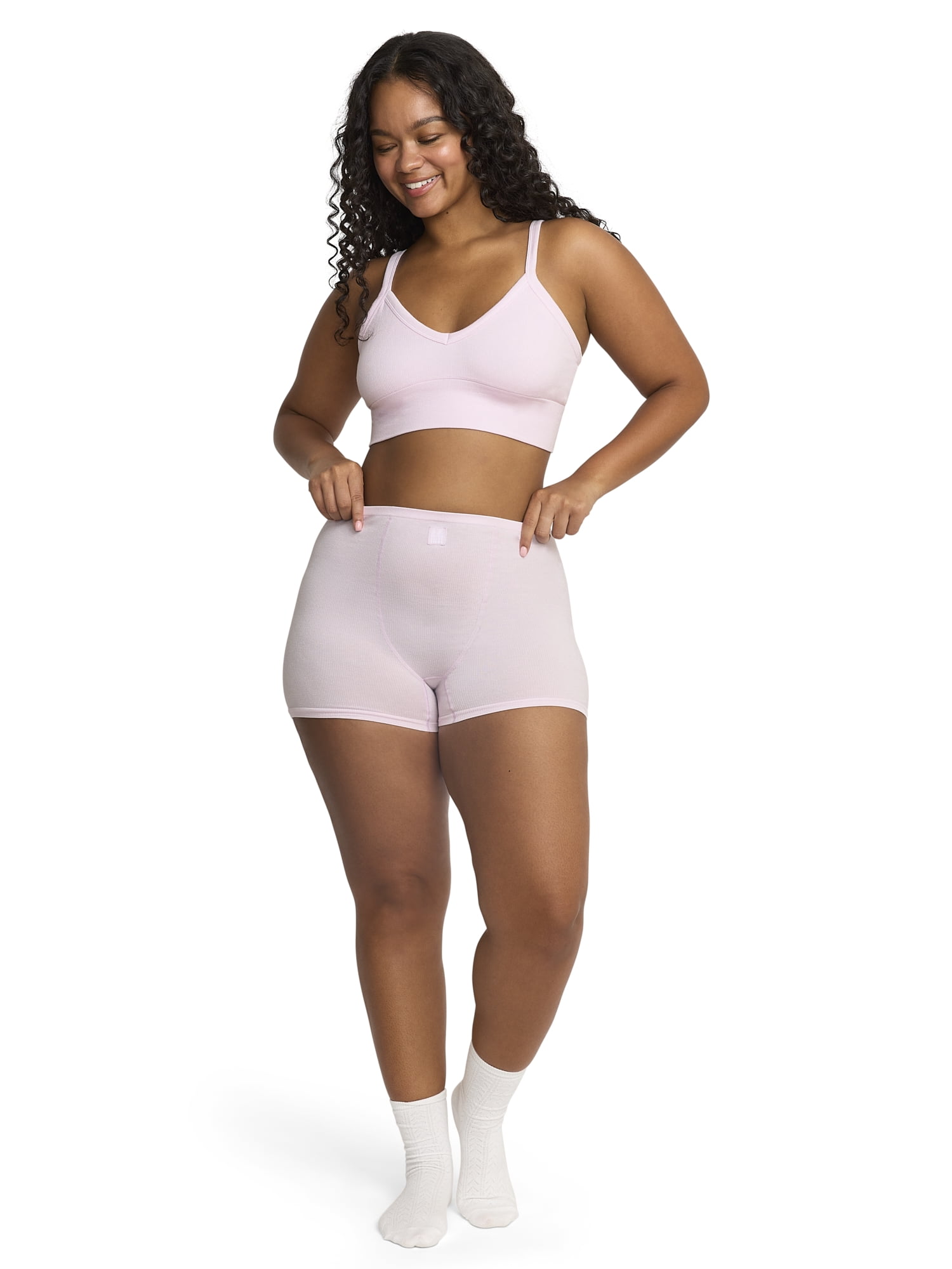 Mills by Millie Bobby Brown Women's Softie Ribbed Shortie Panties, Sizes XS-XXXL