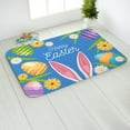 thumbnail image 3 of YIKA Easter Bunny Flannel Floor Mat Kitchen Door Mat Easter Decoration, 3 of 5