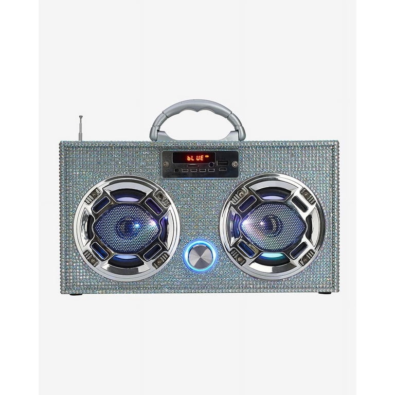 Wireless Express Mini Boombox with LED Speakers - Retro Bling