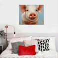 thumbnail image 4 of Modern Pig Portrait Farm Animal Canvas Wall Art,, 4 of 4