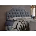 thumbnail image 2 of Baxton Studio Morris Queen Size Grey Fabric Button-tufted Scalloped Headboard, 2 of 2