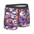 thumbnail image 2 of KLL music Skull record Men's Cotton Boxer Briefs Underwear-Medium, 2 of 8