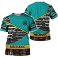 thumbnail image 6 of Personalized Mechanic Shirt 3D Mechanic Shirts Tool Box Mechanic for Men Women Mechanic Garage T-Shirt Mechanics S-5XL (Blue, L), 6 of 8