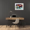 thumbnail image 3 of Vertentes, Jeanette 18x15 White Modern Wood Framed Museum Art Print Titled - A Colorful Life, 3 of 4